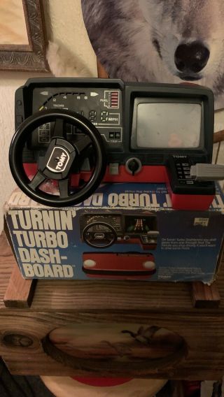 Vintage.  Tomy Porsche Turnin Turbo Dash Driving Dashboard Toy.  Rare.