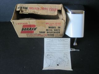 Vintage Boraxo Model 36 Metal Soap Dispenser Gas Station With Key