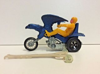 Hot Wheels Rrrumbler Dark Blue Bold Eagle & Light Orange Shades Rider Rumbler