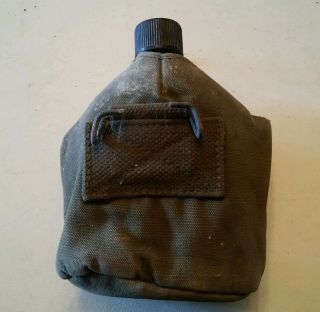 006 Vintage Wwii 1945 Us Canteen,  Cover - Aluminum Army Military A.  G.  M.  Co.