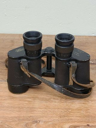 E.  Leitz Wetzlar Dienstglas 6 X 30 M H/6400 Binoculars No.  233385 Wwii Military?