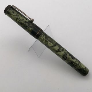 Vintage Summit Fountain Pen - Green Marbled - 14ct Gold Nib - Lever Fill - Restore 3