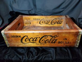Vintage Drink Coca Cola Los Angeles Ca Wood Case 1966 Crate 60s Wooden Box