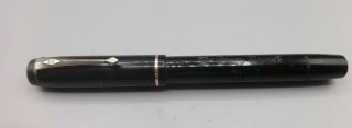 Vintage 1930 - 45 Conway Stewart 286 Fountain Pen Black 14k CS5 Nib GC GWO 2