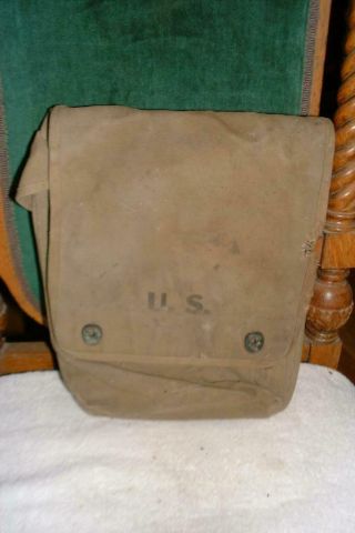 Ww2 Canvas Map Case Meese,  Inc.  1942 Map Bag Us Army