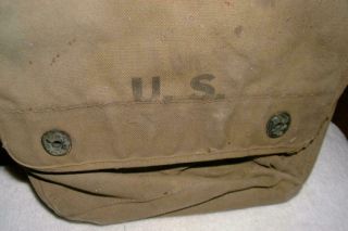WW2 Canvas Map Case Meese,  Inc.  1942 Map Bag US Army 2