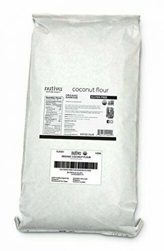 Nutiva Organic Non - Gmo Gluten - Unrefined Coconut Flour 25 - Pound