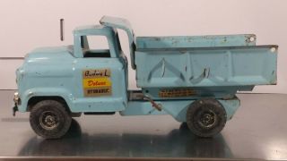 Vintage Buddy L,  GMC 550 Hydraulic Dump Truck,  Pressed Steel Toy 2