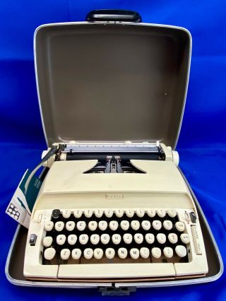 Vintage Retro Sears Typewriter In Travel Case,  In