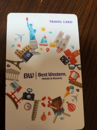 Best Western Travel Gift Card 100.  00 U.  S.