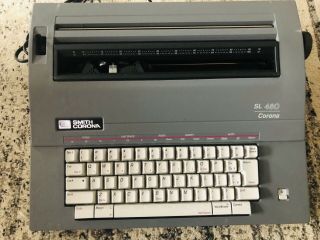 Smith Corona Sl 480 Electric Typewriter W/ Cover Model 5a - Great