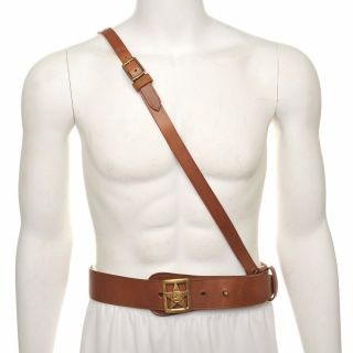 Soviet Officers Belt With Buckle & Shoulder Strap