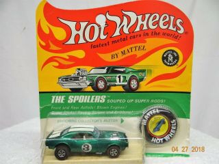 Hot Wheels Redline Spoilers Heavy Chevy 3 In Rare Emerald Green
