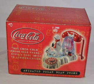 Coca Cola Animated Polar Bear Phone Coke Soda Advertising Telephone