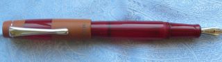 Opus 88 Koloro fountain pen,  red,  broad nib 3
