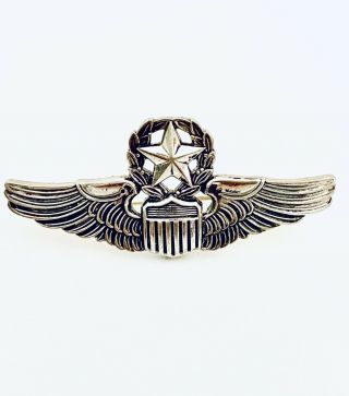 Ww2 Us Army Air Force Command Pilot Wings Pin Ns Meyer York Wwii 9m