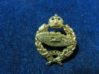 Orig Ww2 Sweetheart Badge " Rcac " Royal Canadian Armoured Corps