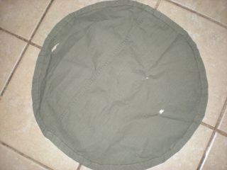 Orig.  Ww2 Usmc Us Army Hbt Olive Helmet Cover Herringbone Twill Field - Made