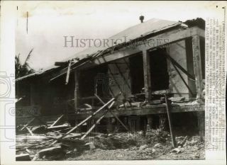 Press Photo Douglas Macarthur Home On Corregidor Island Destroyed By Bombs