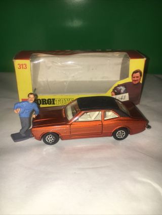 Corgi 313 Ford Cortina Gxl,  Vnm With Graham Hill Figure In