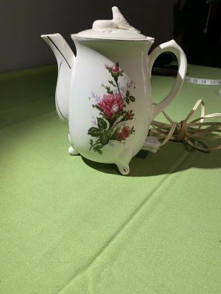 Vintage Lobeco Electric Ceramic Tea Pot Made In Japan