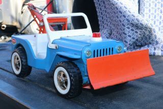 Tonka Toys Pressed Steel Caa Wrecker Tow Jeep Truck - Made In Toronto Canada