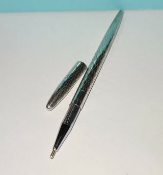 Tiffany And Co.  Sterling Silver Ball Point Purse Pen With Bag and Box 3