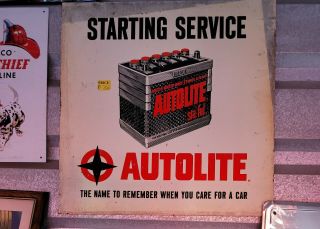 Autolite Advertisng Automotive Battery Sign