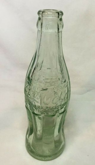 Nov 16 1915 Coca Cola Bottle Jasper Indiana Hobbleskirt