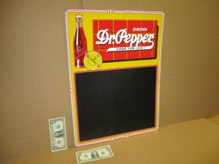 Dr Pepper Menu Blackboard Chalkboard Gas Station Price Board Not Faded - Big Sign