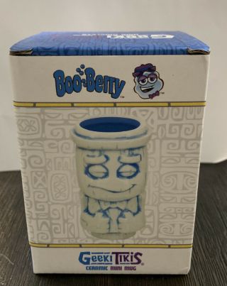 Geeki Tikis Monster Cereals Boo Berry Ceramic Mini Muglet | Holds 2 Ounces