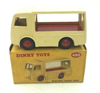 Dinky Toys 490 Electric Dairy Van.