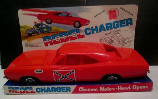 Vintage Processed Plastics 1969 Rebel Charger In Package Dukes Of Hazzard