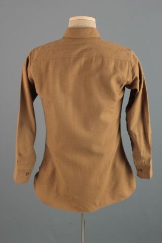Men ' s 1940s WWII USMC Wool Shirt Small 40s WW2 OD Vtg Marine Corps 3