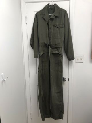Wwii Us Army Hbt Herringbone Coverall Set 13 Star Button