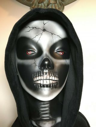 18  Mannequin Creepy Horror Skull Ooak Hand Painted Halloween Prop Art Deco