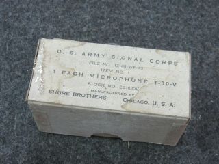 Throat Microphone T - 30 - V Nos Wwii Military Army Air Corps (t30)