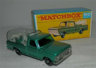1960s Matchbox Lesney 50 Kennel Truck With Dogs Bpw. ,