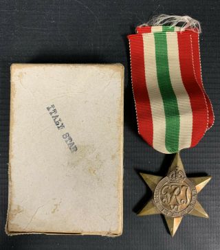 1939 - 45 Ww2 Canada Italy Star Medal