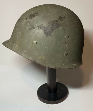WWII M1 Westinghouse Helmet Liner Rough Webbing Green Washers 2