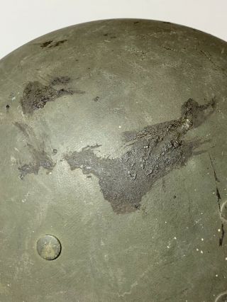WWII M1 Westinghouse Helmet Liner Rough Webbing Green Washers 3