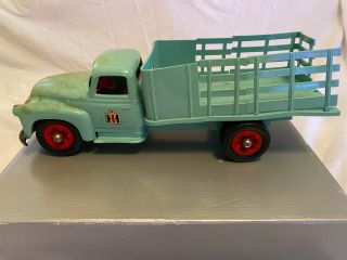 Vintage International Harvester Plastic Toy Stake Body Truck W/ Box