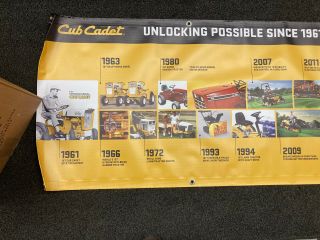 OEM Cub Cadet 60th Anniversary Banner Timeline Sign 3