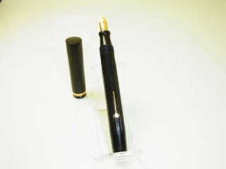 Large 1920´s National Gold Medal Pen Hard Rubber Fountain Pen Semi Flex 14ct Nib