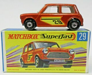 Matchbox Superfast 29 Racing Mini Metallic Bronze Diecast Dc