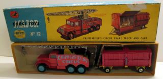 Corgi Toys Gift Set 12 Chipperfields Crane & Cage,