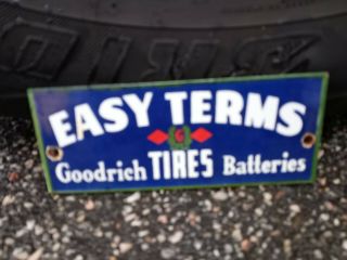 Vintage Goodrich Tires Porcelain Sign