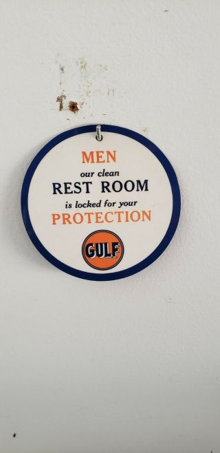 Gulf Gas Oil Restroom Key Holder