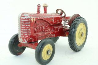 Lincoln Toy Massey Harris 44 Farm Tractor - Made In Canada Repainted