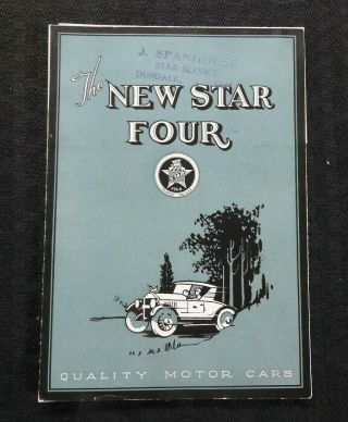 1926 " Durant Motor Company The Star Four " Automobile Sales Brochure 6 Model